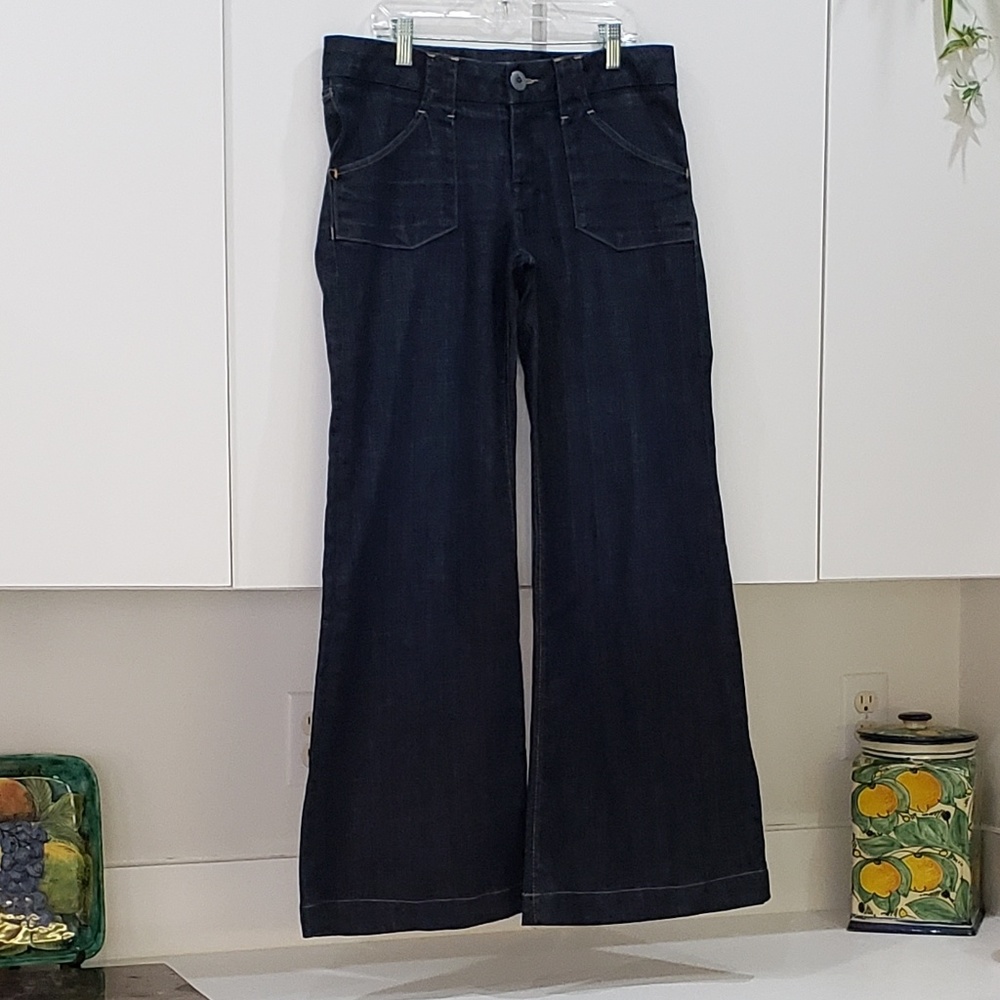 Hudson Wide Bell Bottom Jeans 29 EUC